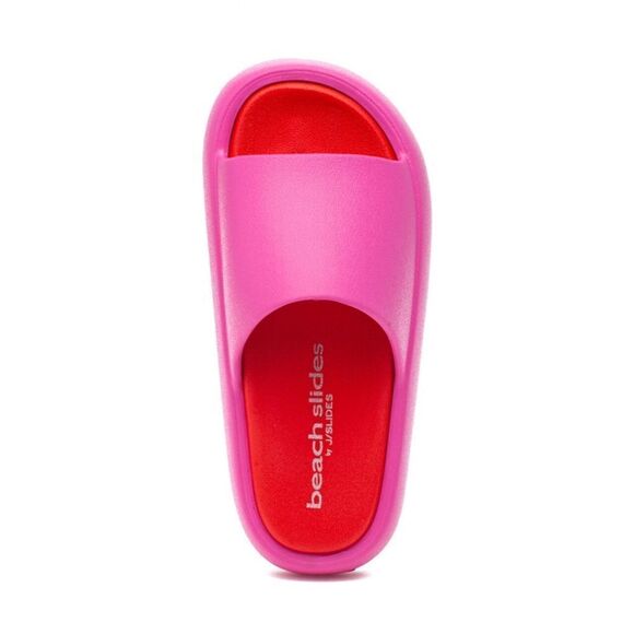 NIB Women's J/Slides Squish EVA Slide Fushia/Red - Picture 9 of 9